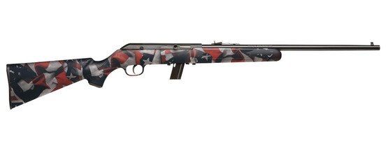 Savage Arms 64 F 22LR Semi-Auto Rifle with US Flag Synthetic Sporter stock